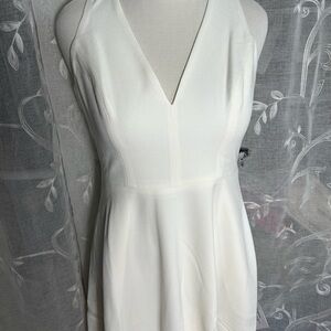 Chic Off White Fit & Flare Cocktail Dress Size M